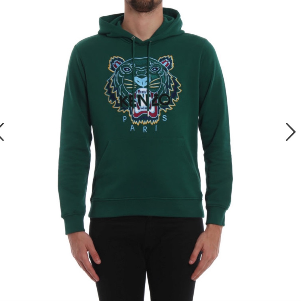 KENZO
TIGER MAXI EMBROIDERY GREEN HOODIE